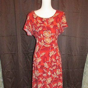 Vintage 90s Long Floral Dress